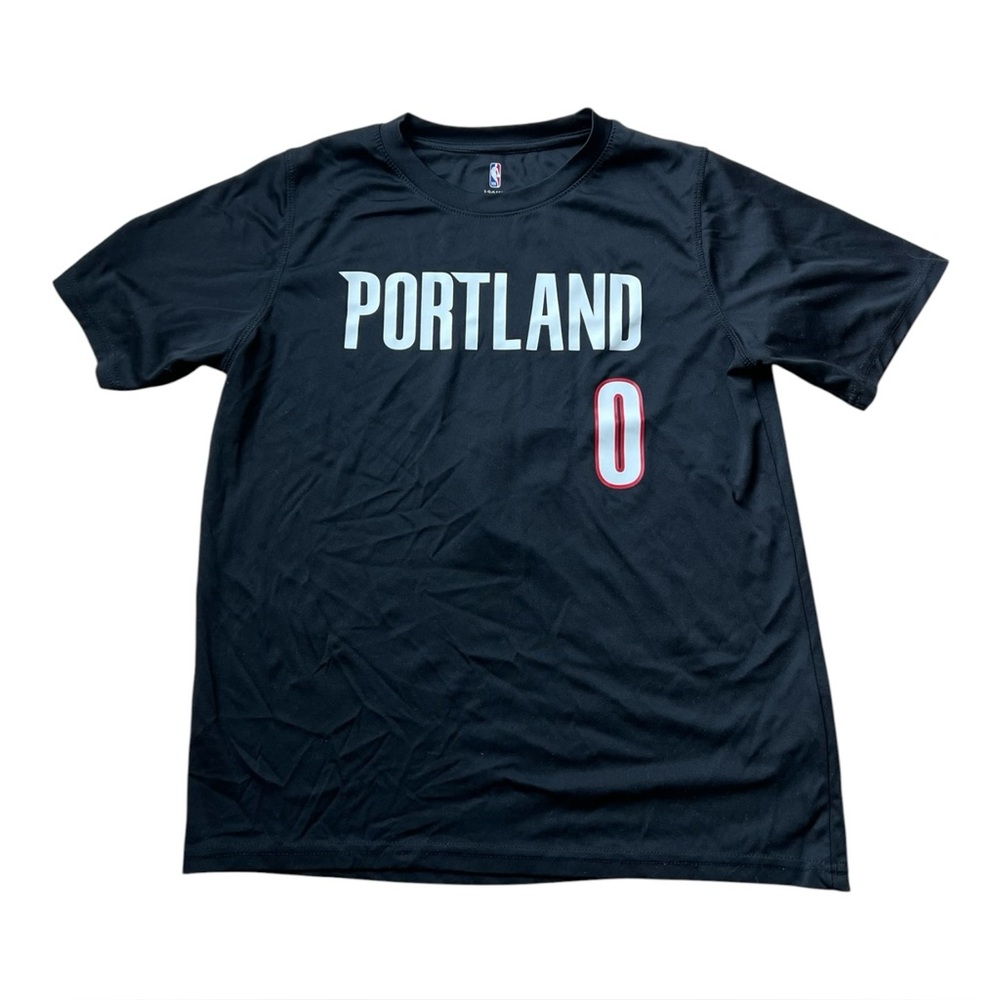 Portland Trailblazers NBA #0 Damian Lillard Athletic T Shirt
